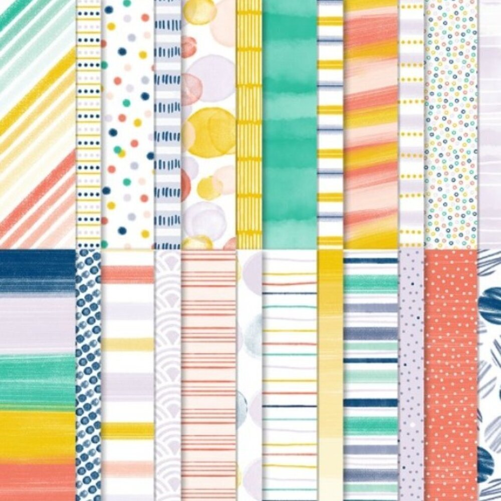 Stampin Up Playing With Patterns 6x6 DSP Designer Series Paper - New Retired